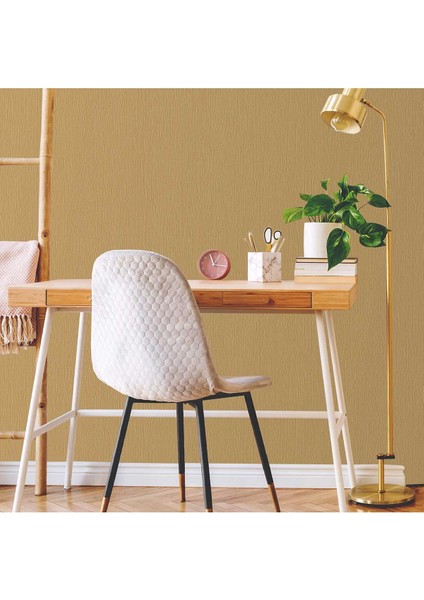 Adawall 6801| Textured Plaın Duvar Kağıdı (6801-7 : Bakır, Altın)
