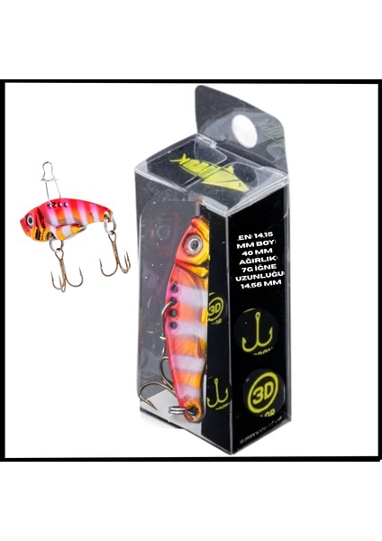 Uyguna-Yakala 7g 40MM- Titreşim Yem -Pembe Panter- Uv BOYALI-YEM.741