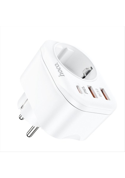 Hoco Ab Fiş Duvar Soketi 1 Ila 1 Soket 1c 2A Pd 20W Hızlı Şarj Güç Şarj Tapaları Hızlı Şarj Cihazı Ev Seyahati A (Yurt Dışından) modelleri