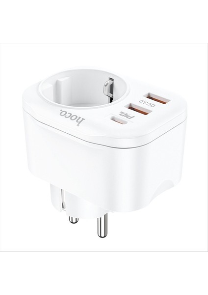 Hoco Ab Fiş Duvar Soketi 1 Ila 1 Soket 1c 2A Pd 20W Hızlı Şarj Güç Şarj Tapaları Hızlı Şarj Cihazı Ev Seyahati A (Yurt Dışından) fırsatları