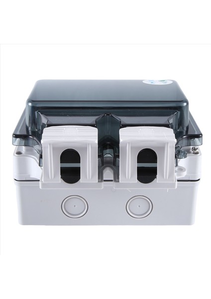 Tuka Duvarı Elektrik Soketleri IP66 Kapak Wifi Fişi Ab Standart Açık Mekan Yağmur Damalı (2 Delik) (Yurt Dışından)