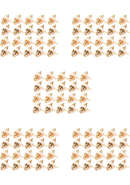 100PCS Altın Kaplama Rca Terminal Jack Fiş Amplifikatör Hoparlör Için Kadın Soketi Şasi Paneli Konektörü (Yurt Dışından)