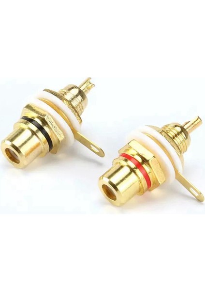 100PCS Altın Kaplama Rca Terminal Jack Fiş Amplifikatör Hoparlör Için Kadın Soketi Şasi Paneli Konektörü (Yurt Dışından) fiyatları