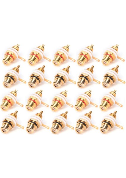 100PCS Altın Kaplama Rca Terminal Jack Fiş Amplifikatör Hoparlör Için Kadın Soketi Şasi Paneli Konektörü (Yurt Dışından) modelleri