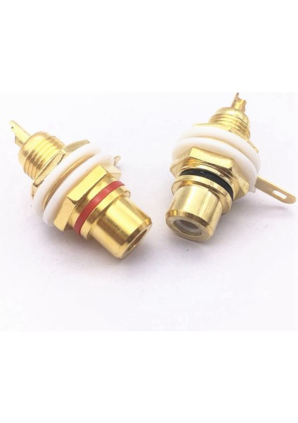 100PCS Altın Kaplama Rca Terminal Jack Fiş Amplifikatör Hoparlör Için Kadın Soketi Şasi Paneli Konektörü (Yurt Dışından) fırsatları