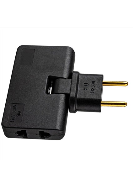 2x Döndür Eu Fiş Dönüştürücü 3&#39 Te 1 Rotatable Outlet Extender 180 Derece Uzatma Fiş Multi Fiş Çıkış Adaptörü Siyah (Yurt Dışından) fiyatları