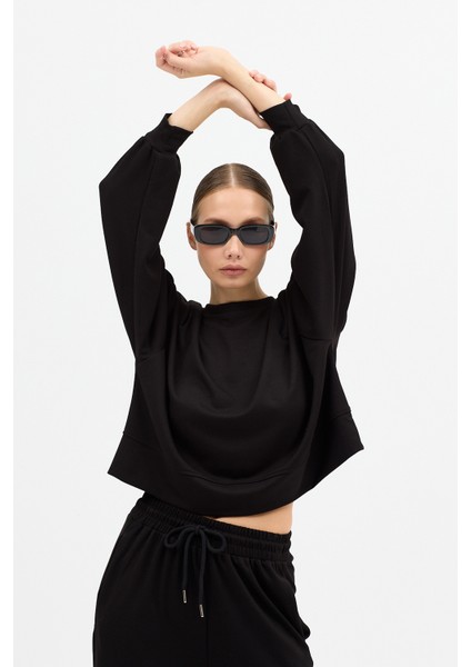 Rahat Esnek Uzun Kollu Premium Kumaş Modal Siyah Alt-Üst Takım