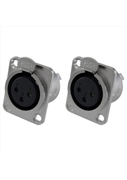 Xlr Dişi Kriko 3 Pin - Panel Montaj Jakları D Serisi Boyut Xlr -F - 16 Paket (Yurt Dışından) modelleri