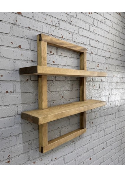 Doğal Ahşap Çoklu Duvar Rafı fiyatları