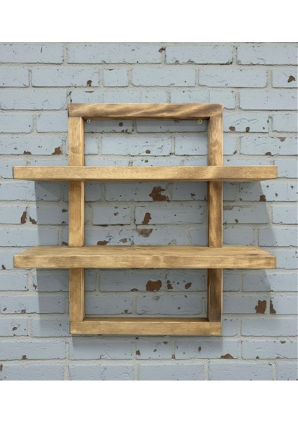 Doğal Ahşap Çoklu Duvar Rafı fırsatları