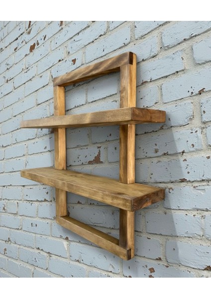 Doğal Ahşap Çoklu Duvar Rafı indirimleri