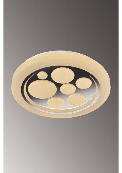 Drop 40 cm LED Plafonyer Avize 3 Renk Işık Modlu (Beyaz / Sarı / Gün Işığı)