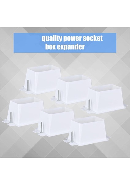 6pcs Elektrik Çıkış Kutusu Genişletici 12 Adet Vidalı Tek Çete Kutusu Genişletici 1 Çete Anahtarı Ünitesi Yuva Genişletici (Yurt Dışından) modelleri