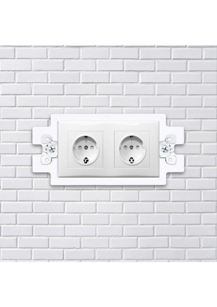 6pcs Elektrik Çıkış Kutusu Genişletici 12 Adet Vidalı Tek Çete Kutusu Genişletici 1 Çete Anahtarı Ünitesi Yuva Genişletici (Yurt Dışından) fırsatları