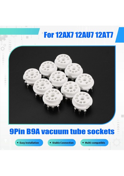 10PCS Pcb 9pin Seramik B9A Vakum Tüpü Soket Ses Hifi Dıy Dıy Amps 12AX7 12AU7 12AT7 ECC81 ECC82 ECC83 Gümüş Kaplama (Yurt Dışından) indirimleri