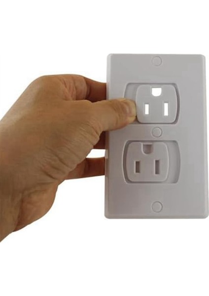Bebek Koruması Için Kendi Kendine Kapanan Soket Kapağı Beyaz Güvenlik Duvarı Elektrik Soketi Eşleşen Vidalar (Yurt Dışından) modelleri