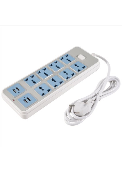 4 USB Soketli Güç Şeridi 3000W Güç 8 Evrensel Soket 6 5 Metrelik Güç Kablosu Ab Fişi (Yurt Dışından)