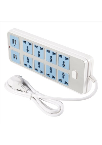 4 USB Soketli Güç Şeridi 3000W Güç 8 Evrensel Soket 6 5 Metrelik Güç Kablosu Ab Fişi (Yurt Dışından) fiyatları