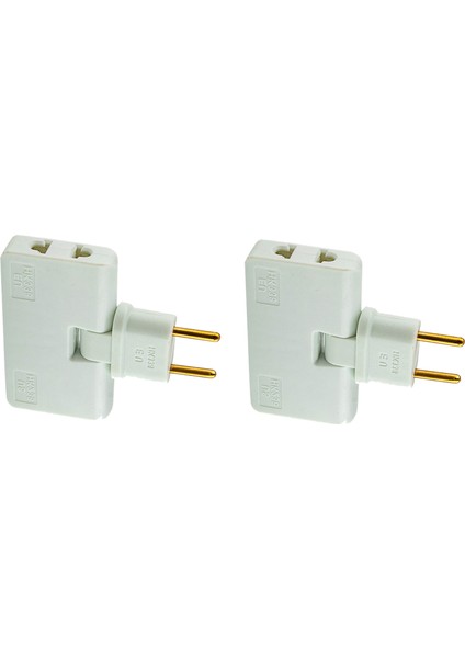 2x Döndür Eu Fiş Dönüştürücü 3&#39 Te 1 Rotatable Outlet Extender 180 Derece Uzatma Fiş Multi Fiş Mini Çıkış Adaptörü (Yurt Dışından)