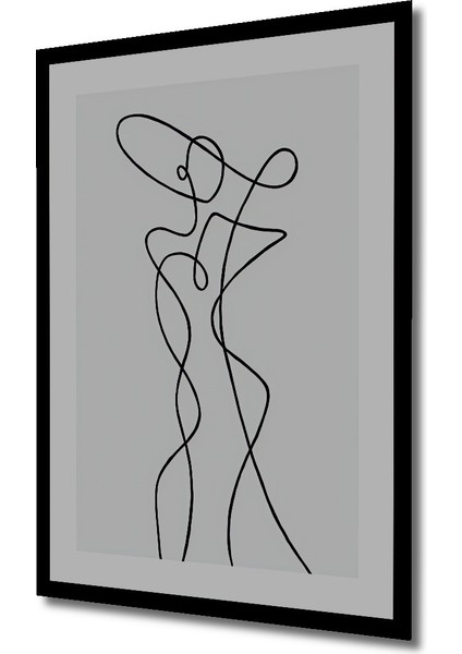 Dekoratif Ahşap Dikdörtgen Tablo Modern Çizgi Sanatı Çerçeve Görünümlü fiyatları