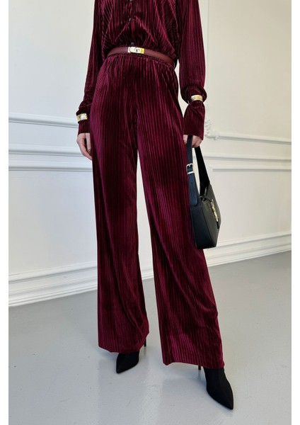 Kadife Premium Takım- Bordo