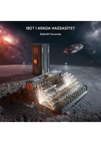 180 In 1 Torx Hassas Tornavida Seti – Profesyonel Elektronik Tamir Kiti Manyetik