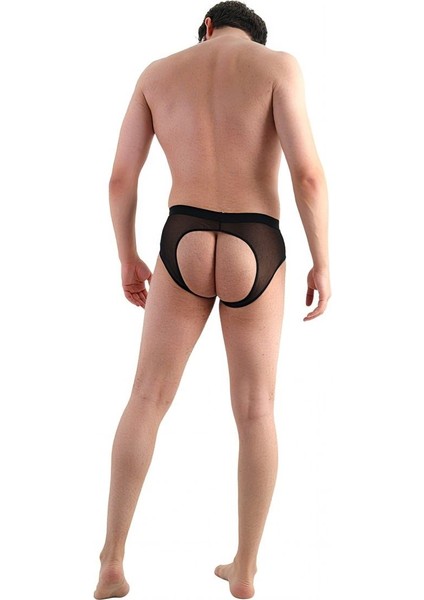 Nuzzle – Siyah Tül Transparan Erkek Fantezi Jockstrap fırsatları