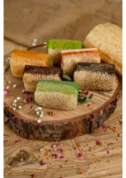 El Yapımı Kabak Lifli Doğal Pirinç Özlü Güzellik Sabunu modelleri