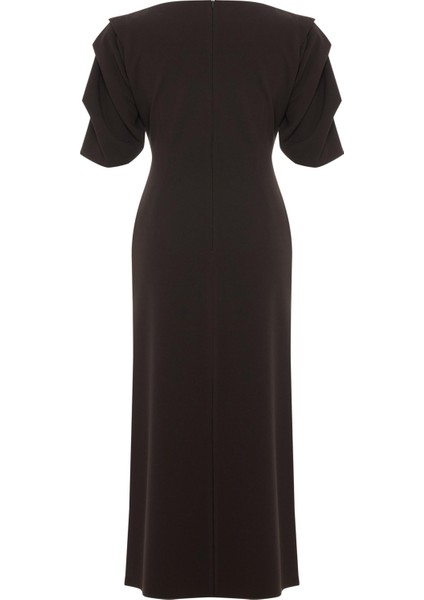 Volan Kol Midi Elbise 26W40889 fiyatları