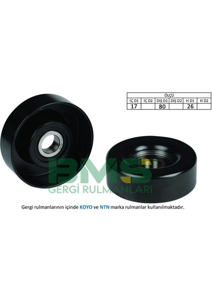 Mtxdpn Alternatör Gergi Rulmani Honda Civic Viii 1.4 05 Jazz 1.2-1.3 02-08 Demir