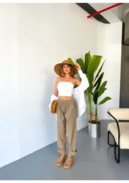 Jemmy Kadın Keten Pantolon W305-53 fırsatları