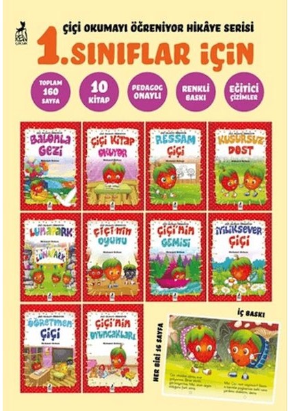 Çiçi Okumayı Öğreniyor Hikaye Serisi (1. Sınıflar Için 10 Kitap)