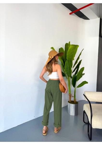 Jemmy Kadın Keten Pantolon W305-46 fırsatları