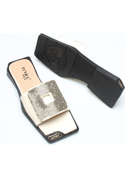 Idil Bej Cilt Taşlı Kadın Terlik fırsatları