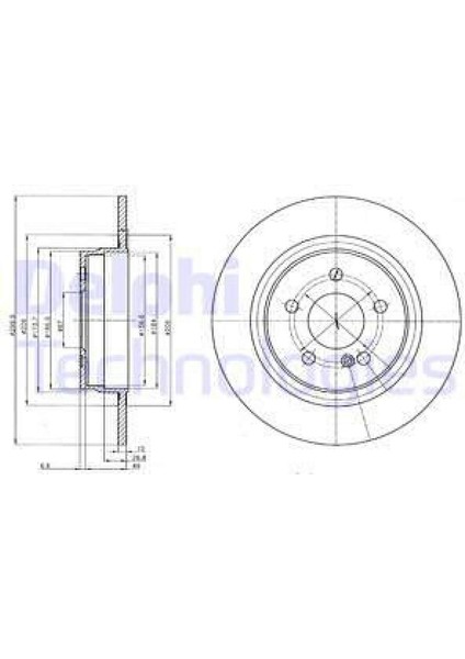 Mtxdpn Fren Diski Arka Mercedes W204 S204 C204 C207 A207
