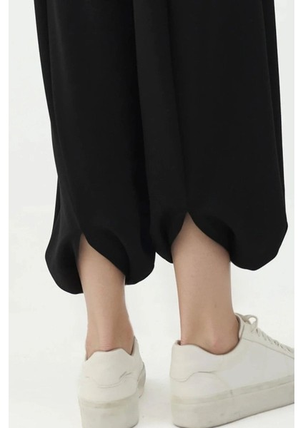 Kadın Cepli Modal Touch Şalvar Pantolon Siyah indirimleri