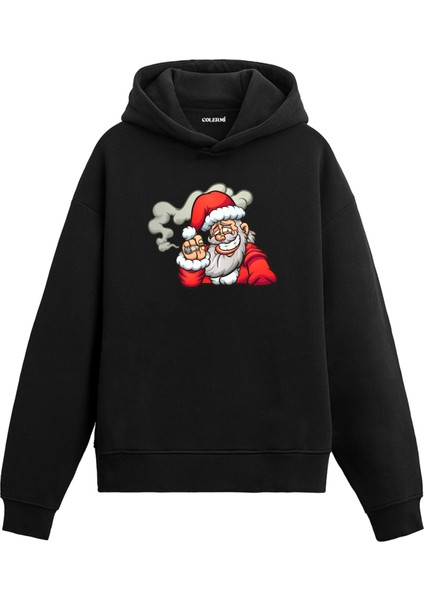 Asi Noel Baba Baskılı Hoodie