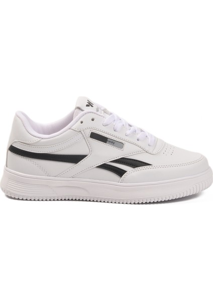 Beyaz Siyah Bağcıklı Unisex Spor Ayakkabı fiyatları