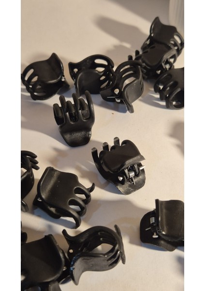 6 Adet Orta Boy Mandal Toka Siyah