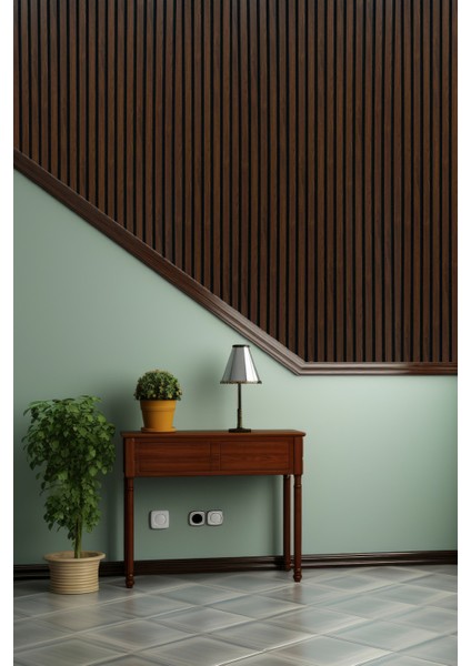 Mdf Ahşap Akustik Duvar Paneli 60X275 cm -Ceviz modelleri