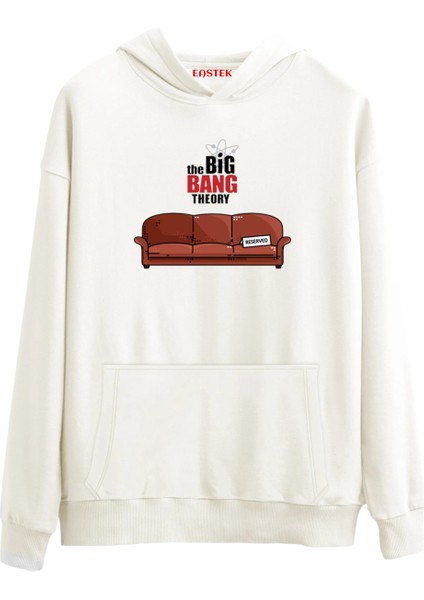 Sheldon’s Spot Design Tasarım 3 Iplik Şardonlu Kapüşonlu Unisex, Kadın, Erkek Hoodie