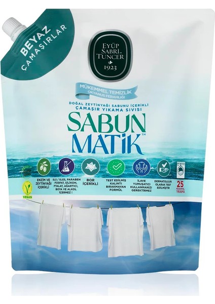 - X3 Adet Sabun Matik™doğal Zeytinyağlı Çamaşır Yıkama Sıvısı Siyah 1,5 Lt-Beyaz 1,5 Lt-Renkli 1,5lt modelleri