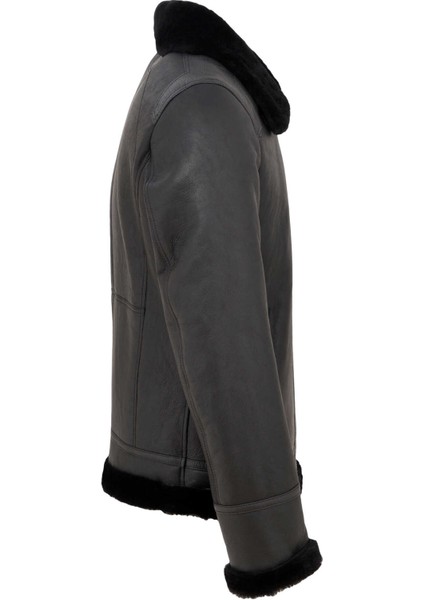 Siyah Hakiki Deri Erkek Hakiki Deri Mont - E23BKM310474-D51 modelleri