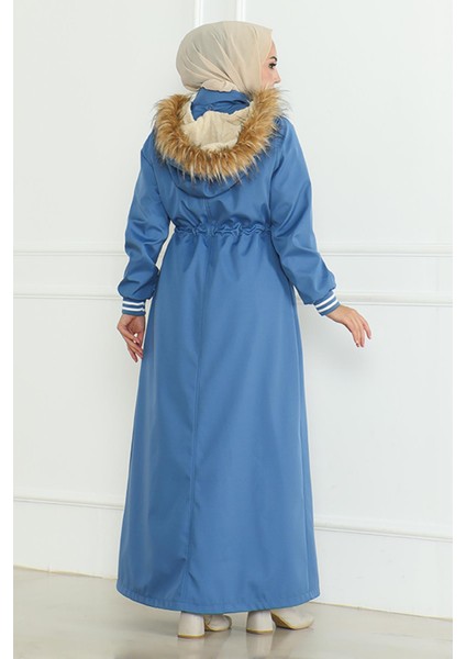 Beli Bağcıklı Ribanalı Mont Mavi 19215 fırsatları