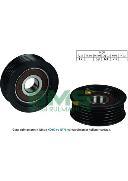 Mtxdpn Alternatör Gergi Rulmani Accent Era 2006 - 1.5 Crdi