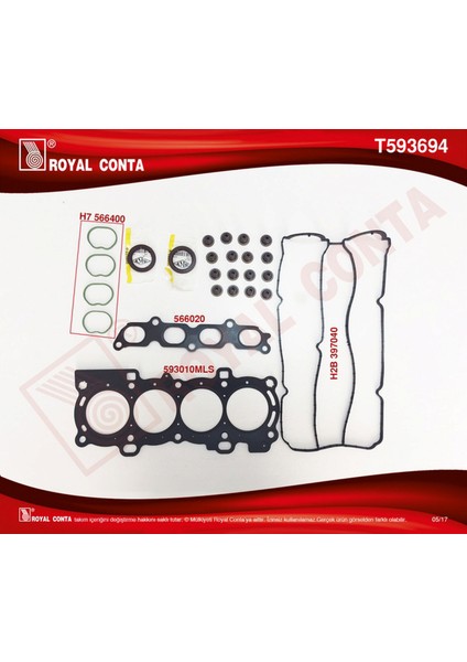 Mtxdpn Üst Takim Contasi Skt Keçeli Sub.lastikli Focus Ii 1.6 16V 03-07 100HP