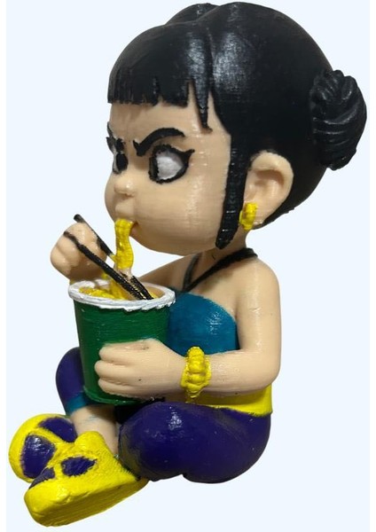 Huntrix – Ramen Molası Zoey | El Boyaması Koleksiyon Figürü | Chibi K-Pop Tarzı | Özel Seri fiyatları