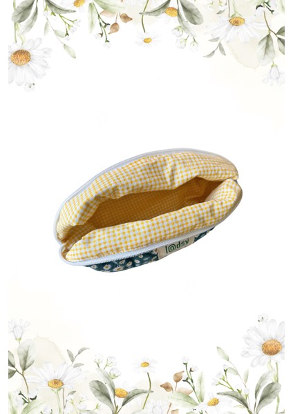 %100 Pamuk Makyaj ve Kozmetik Çantası | 22X12X10 cm | Seyahat Organizer indirimleri