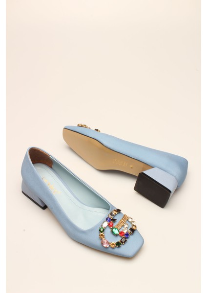 Idil Bebemavi Saten Taşlı Kadın Topuklu fırsatları