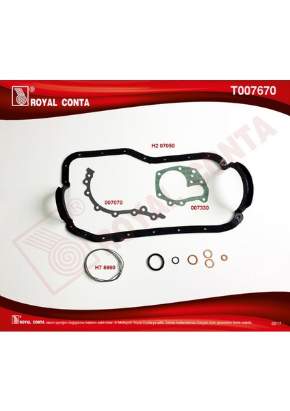 Mtxdpn Alt Takim Conta Keçesiz R9 Broadway RNI-R19-CLIOE6J-E7J 1.4